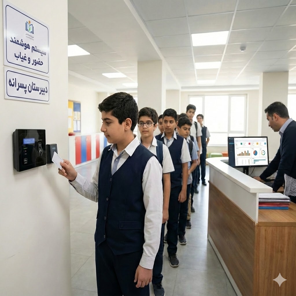 دستگاه حضور و غیاب دانش‌ آموزان ، مدارس و موسسه های آموزشی